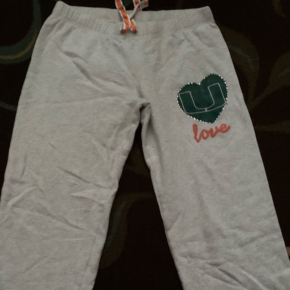 Miami Hurricanes PINK sweatpants